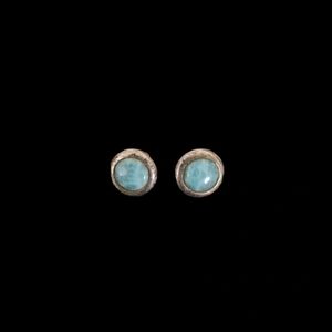 Turqoise Sterling 925 Stud Button Earrings